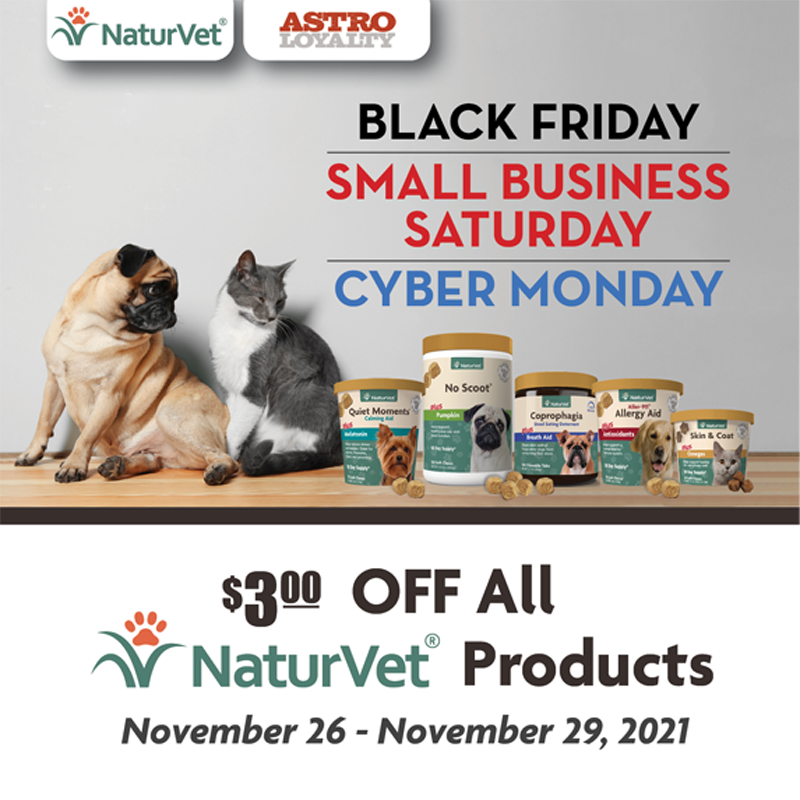 NaturVet Black Friday & Small Business Saturday 2021